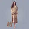 Women's Fleece Bathrobes - Soft Plush Long Robes for Women