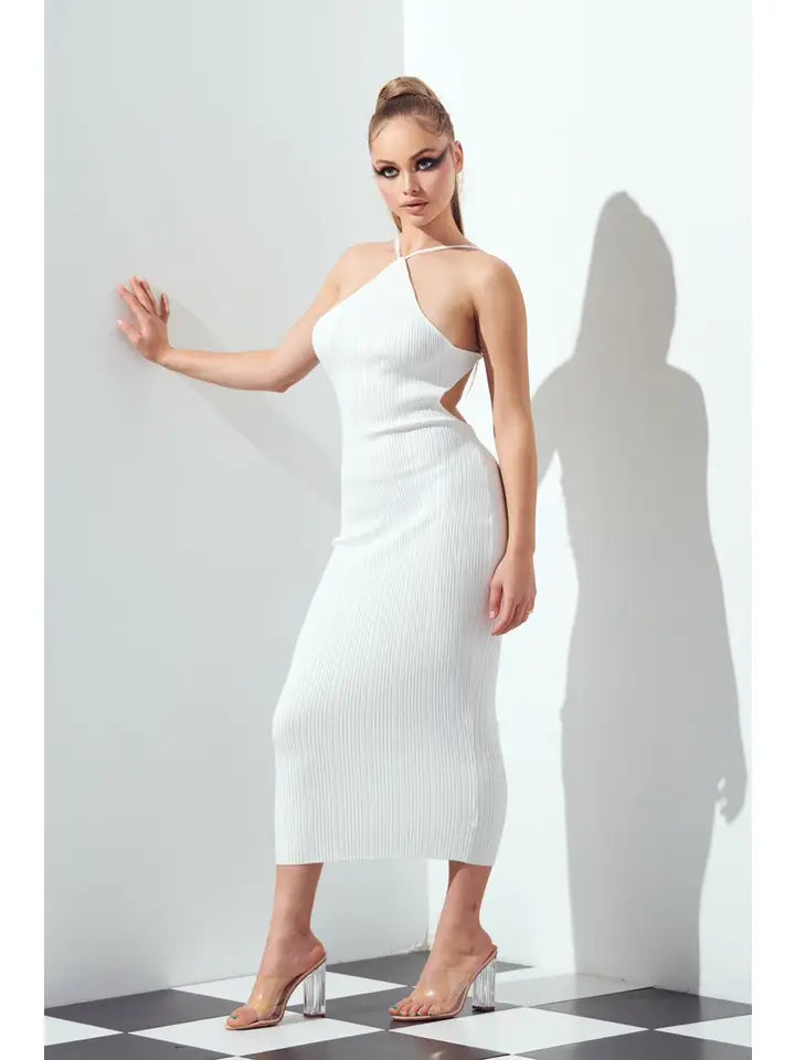 Knit Halter Midi Dress