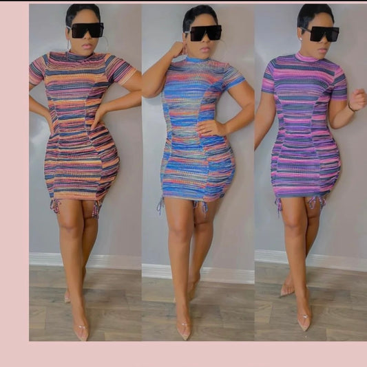 Rainbow Doll Mini Dress