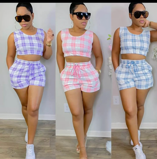 Striped Shorts Set