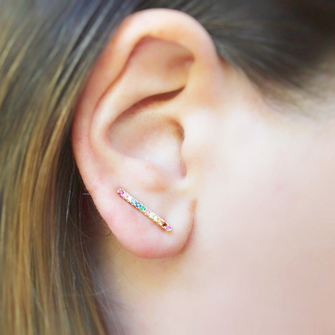 Rainbow Bar Ear Climbers