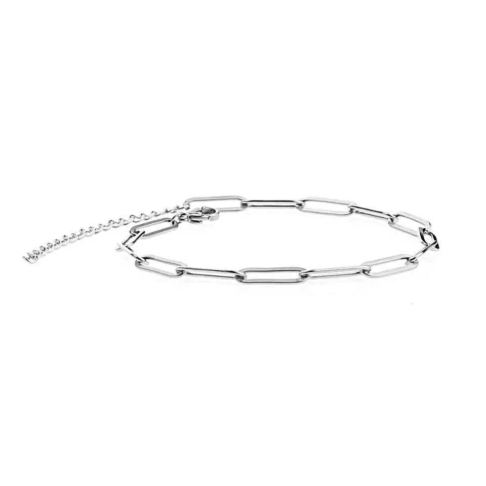 Paper Clip Chain Link Anklet