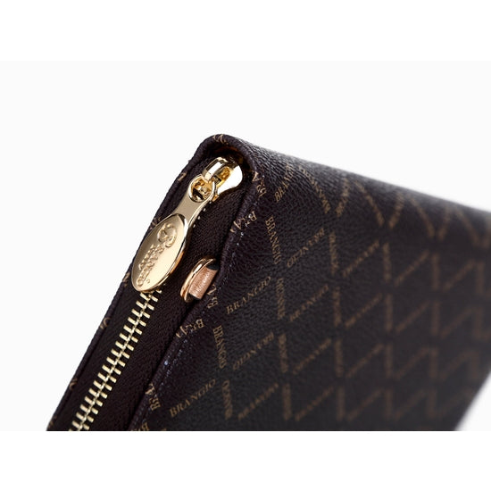 Icon Crystal Vegan Leather Transforming Wristlet Wallet
