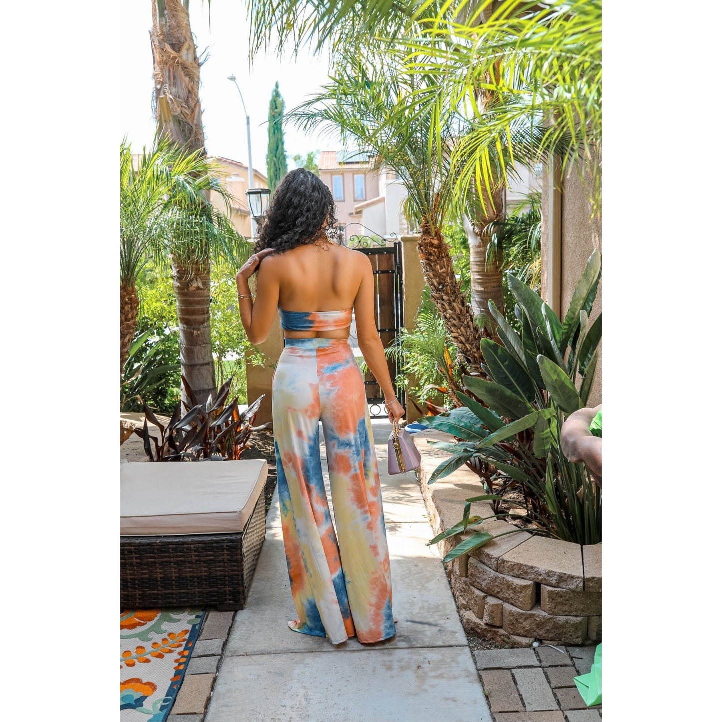 Let’s Split it Tie Dye Top and Pant Set