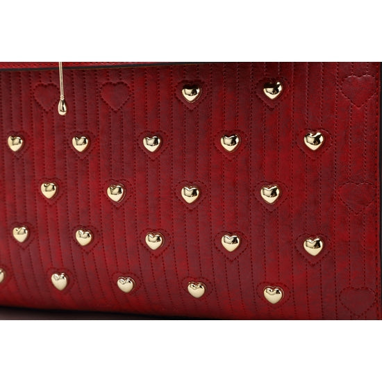 Heart of Gold Vegan Leather Handmade Tote Bag