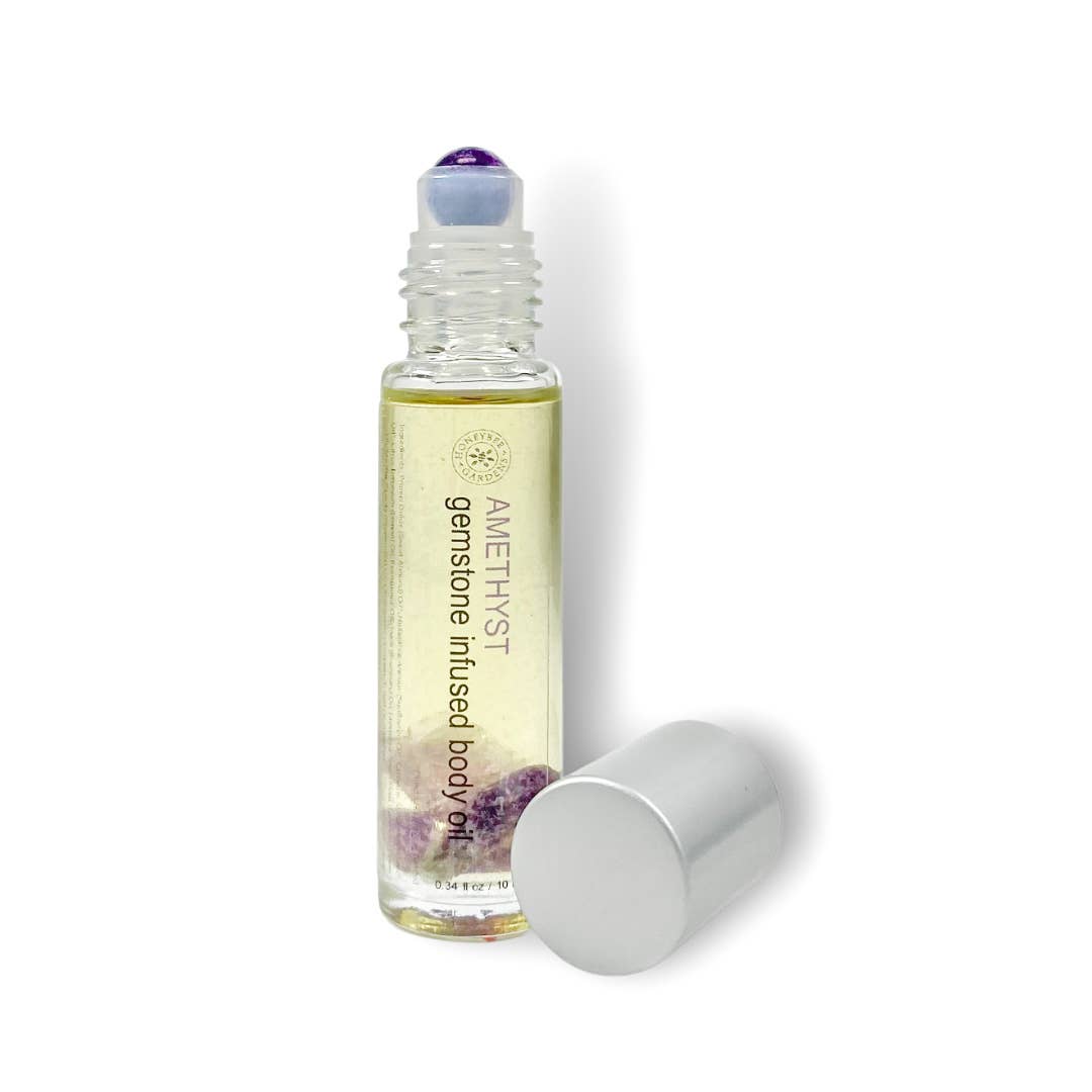 Crystal Infused Organic Body Oil Rollerballs