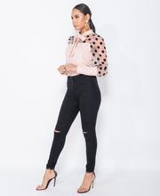 Knee Split Button Fly Jeggings