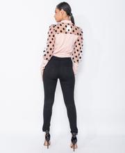 Knee Split Button Fly Jeggings